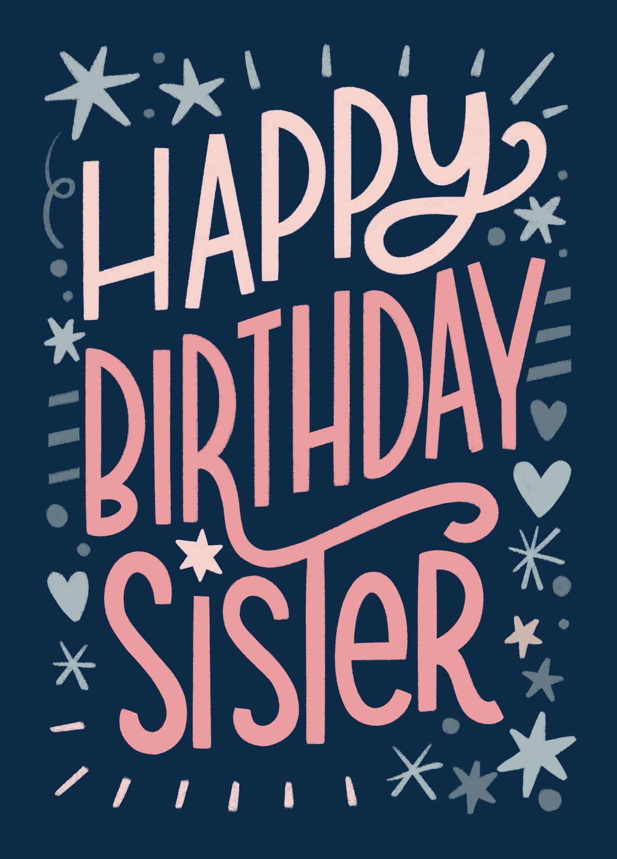Happy Birthday Sister Card