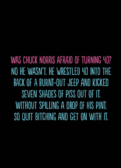 Chuck Norris Card