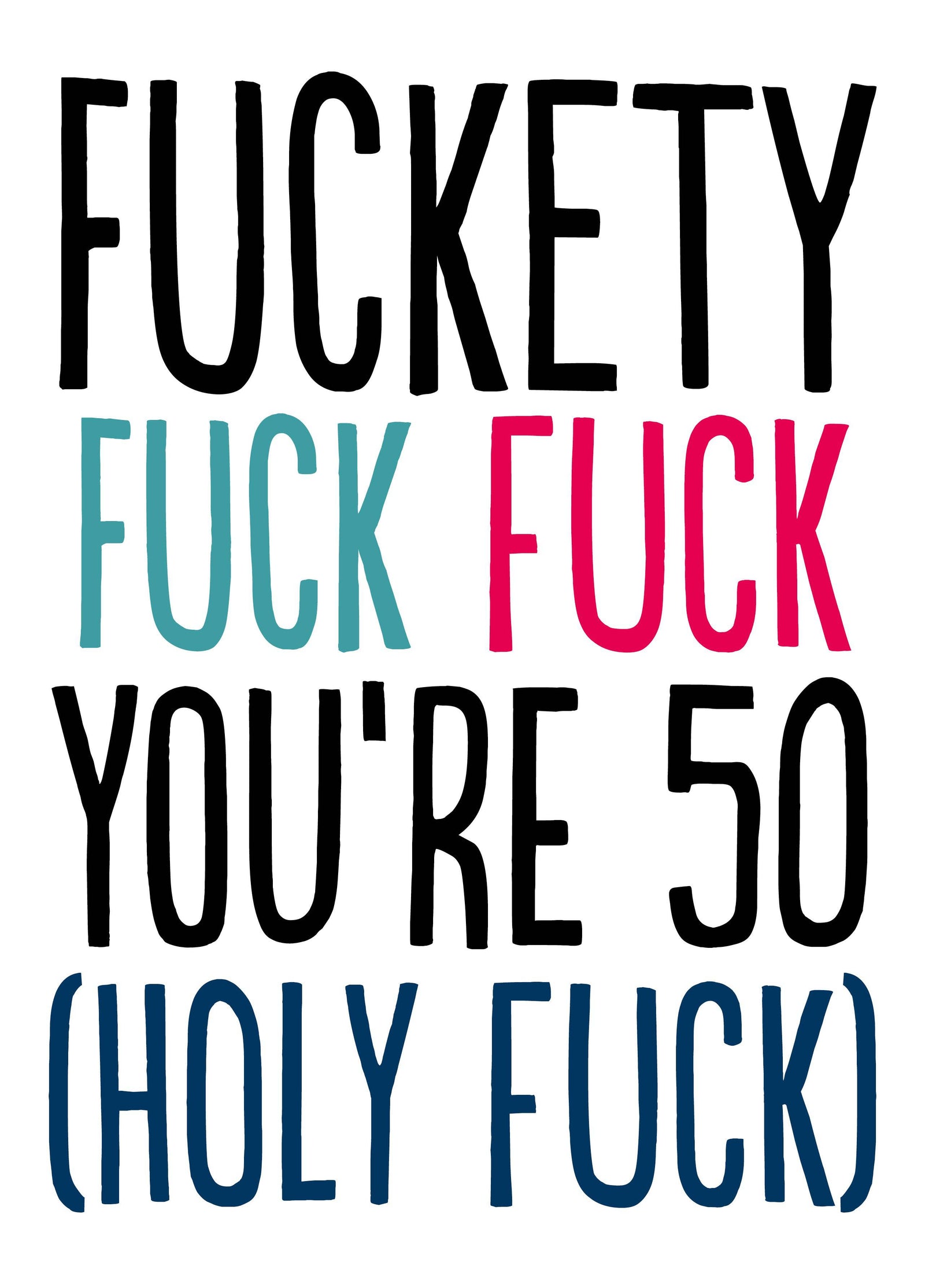 50 Fuckety Fuck Card