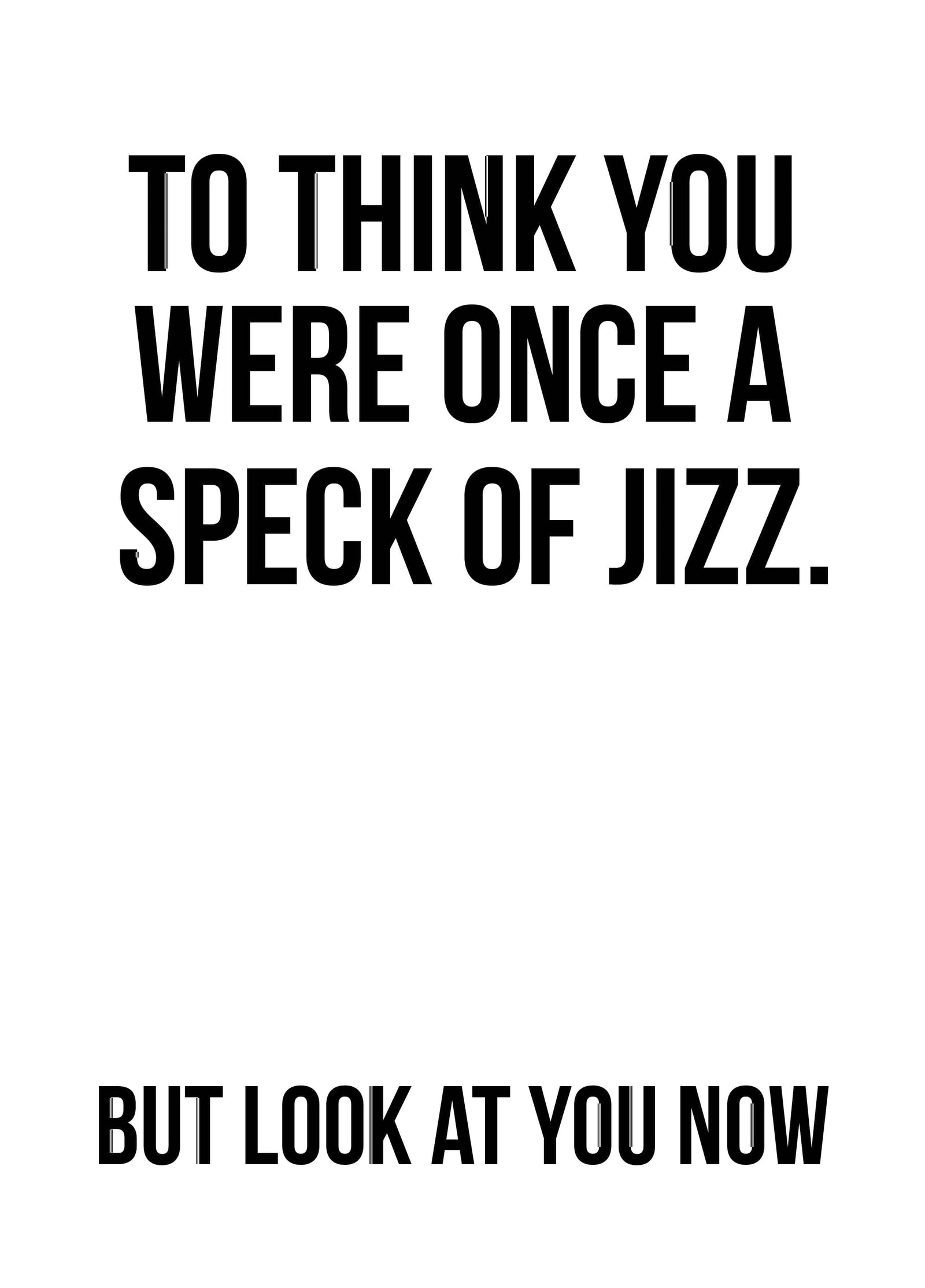 Speck Of Jizz Card