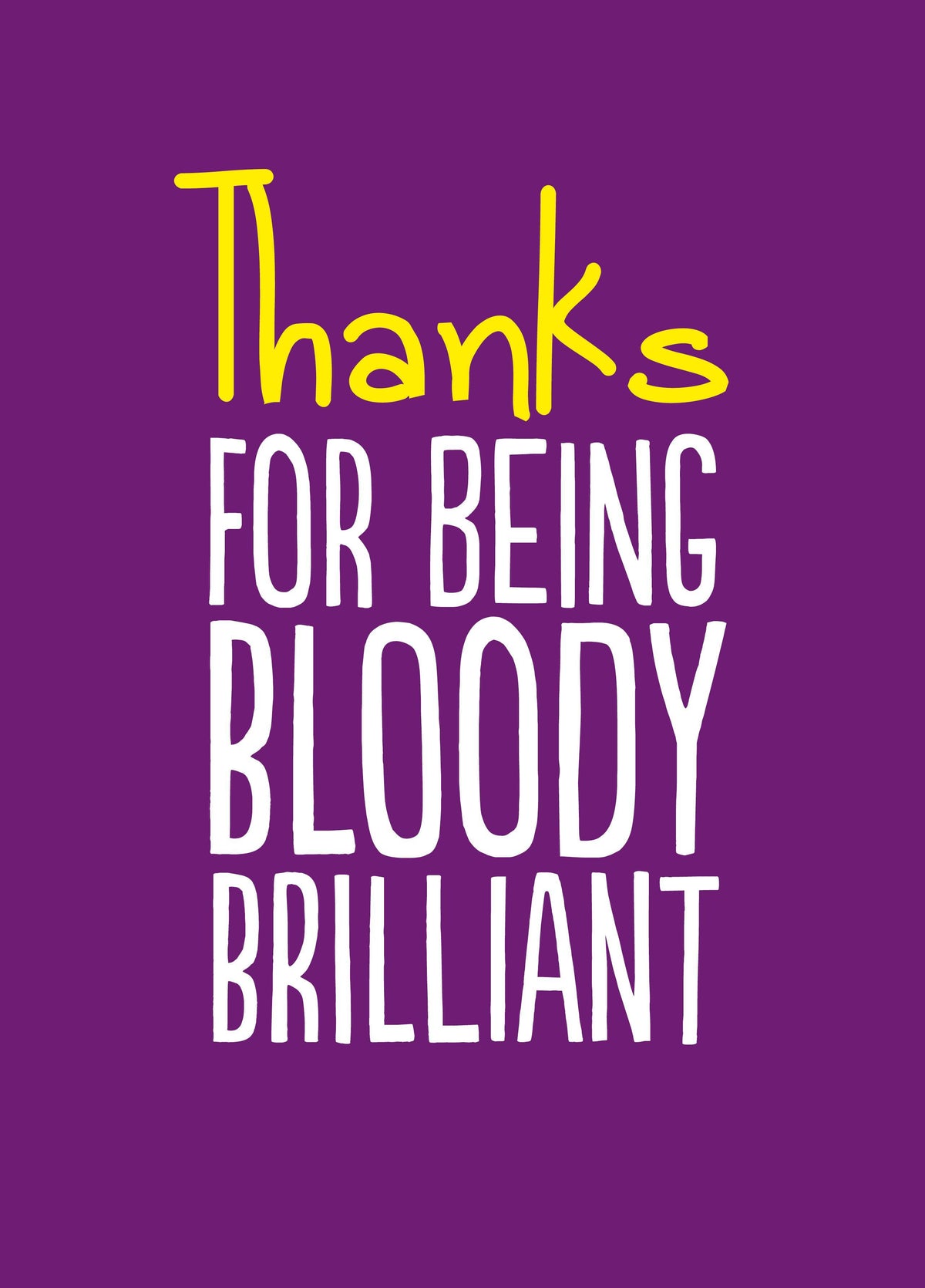 Thanks Brilliant Card