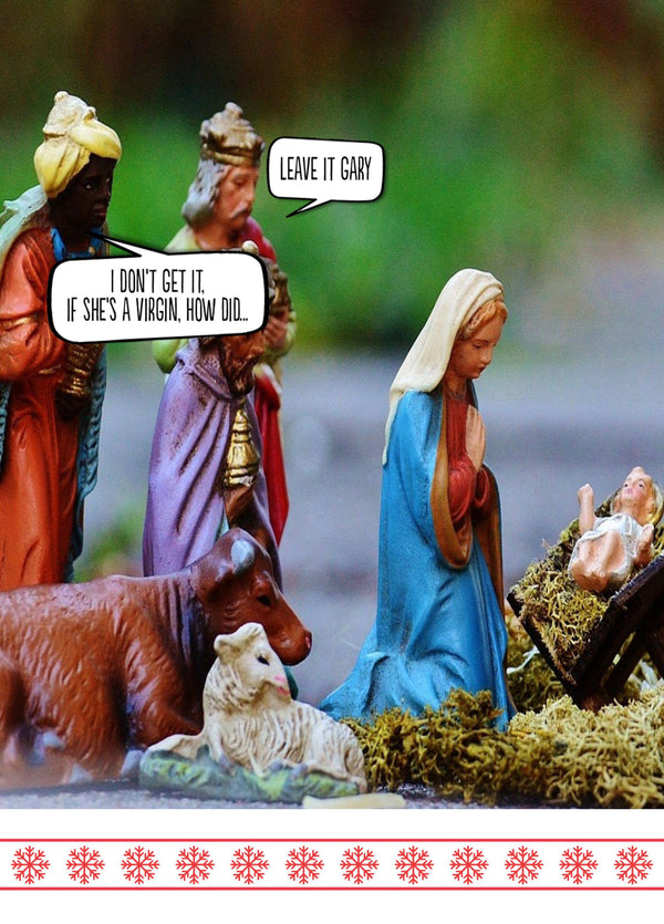 Funny Christmas Card 'Leave It Gary'