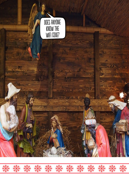 Funny Christmas Card 'Wifi Code'