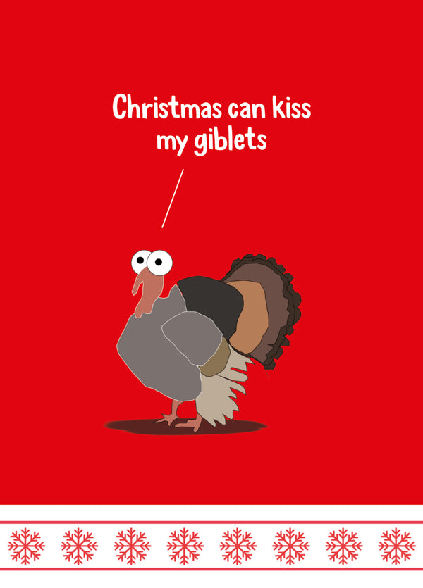 Funny Christmas Card - 'Giblets'