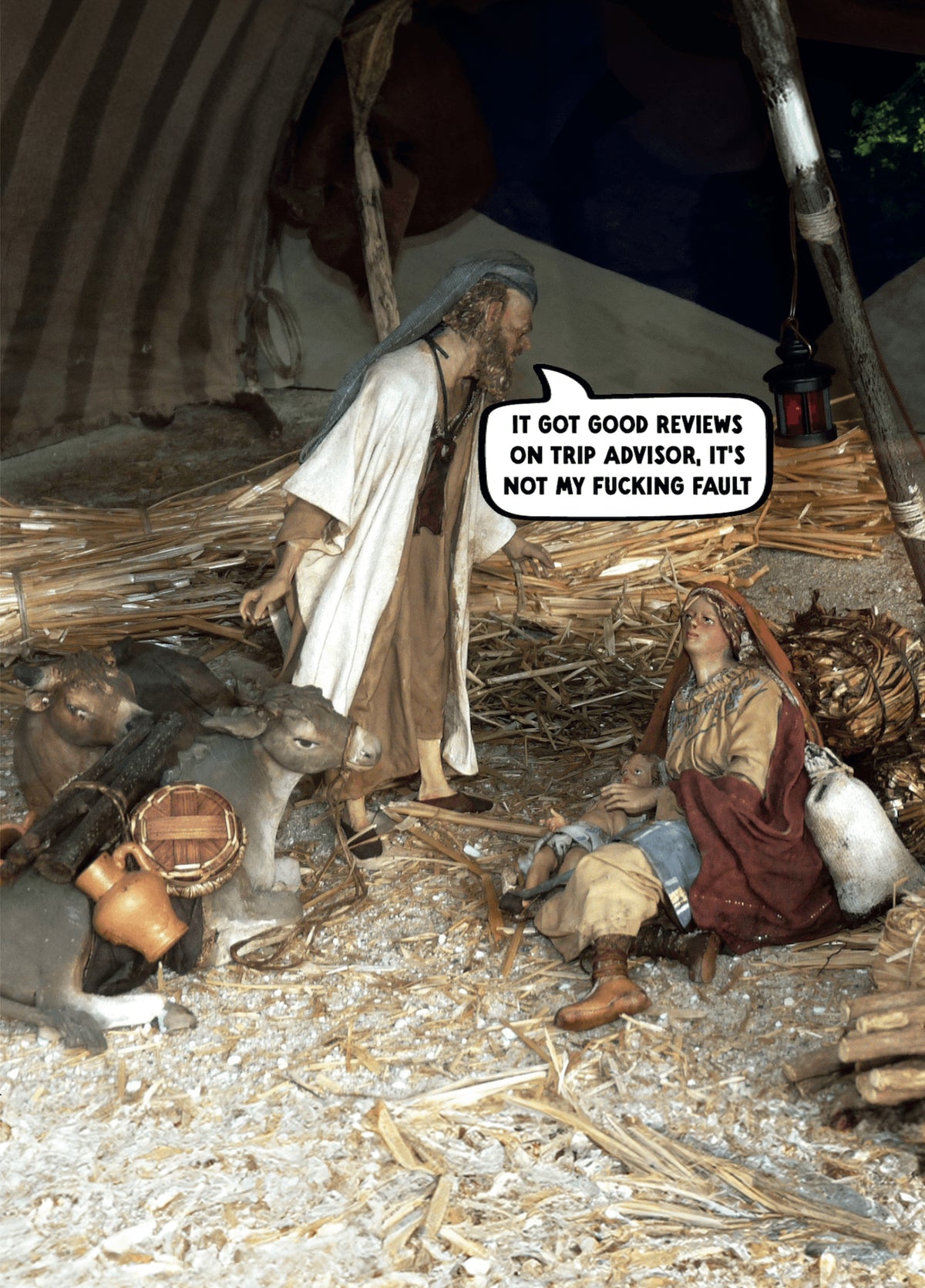 Funny Christmas Card - 'Trip Advisor'