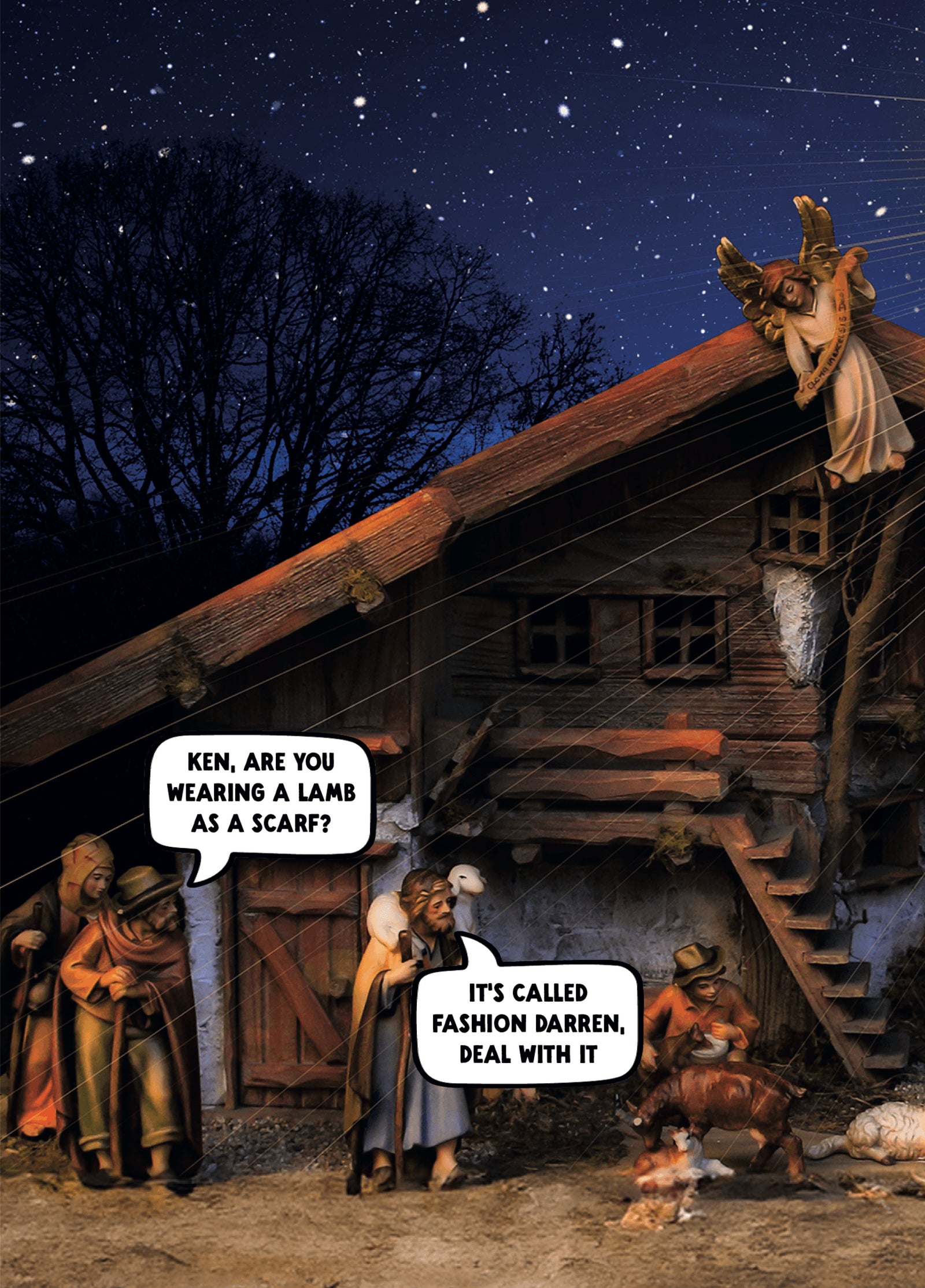 Funny Christmas Card - 'Fashion'