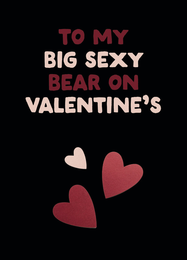 Funny LGBTQ+ Valentine's Card - 'Bear'