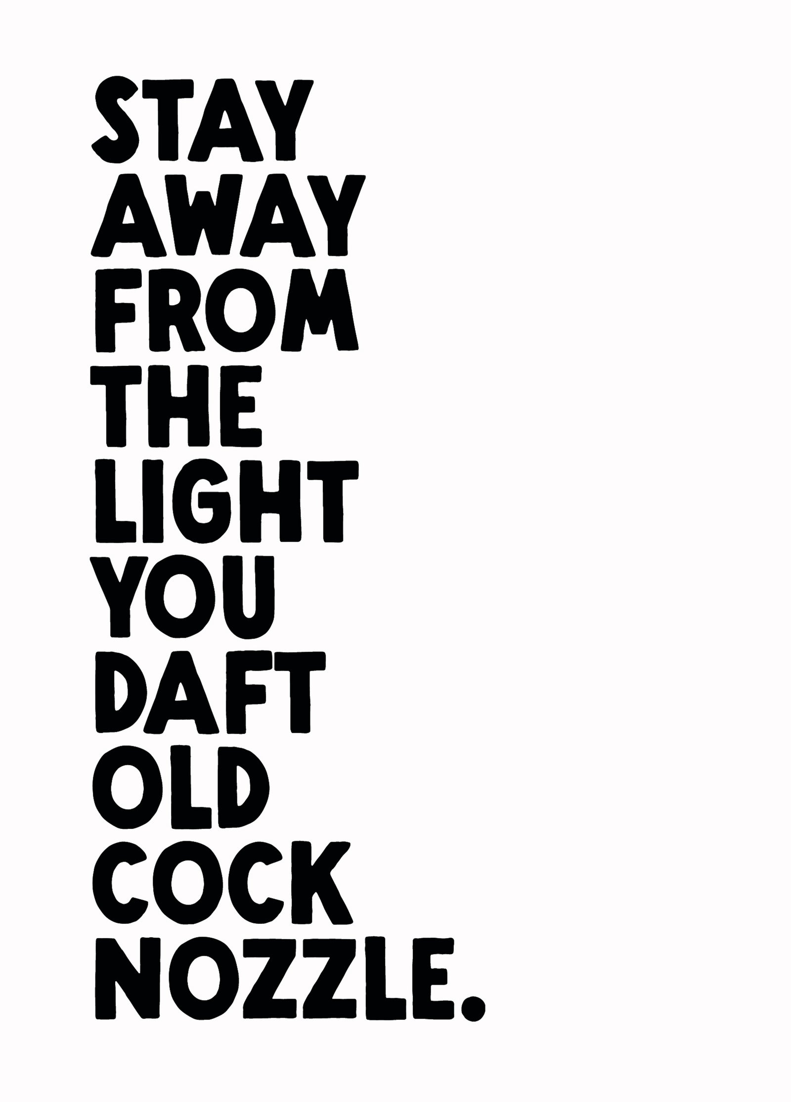 Funny Birthday Card - 'Cock Nozzle'