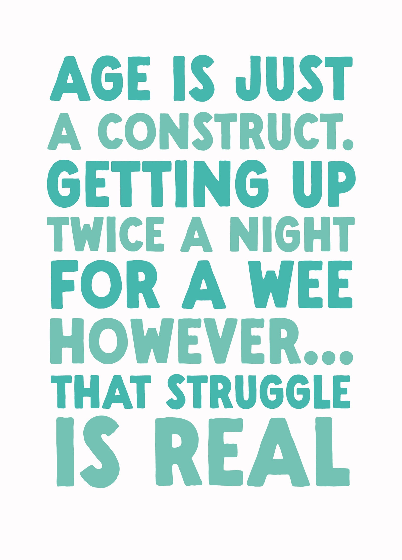 Funny Birthday Card - 'Wee'