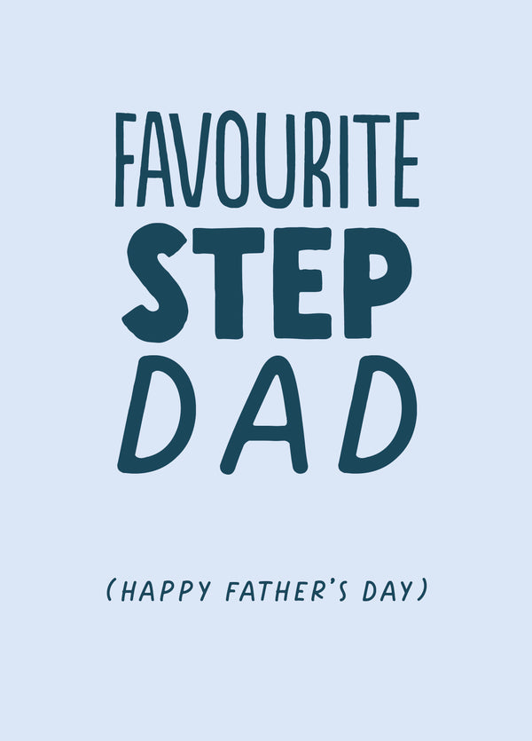 Funny Father's Day Card - 'Favourite Step Dad'