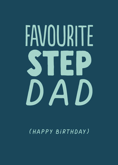Funny Birthday Card - 'Step Dad Bday'
