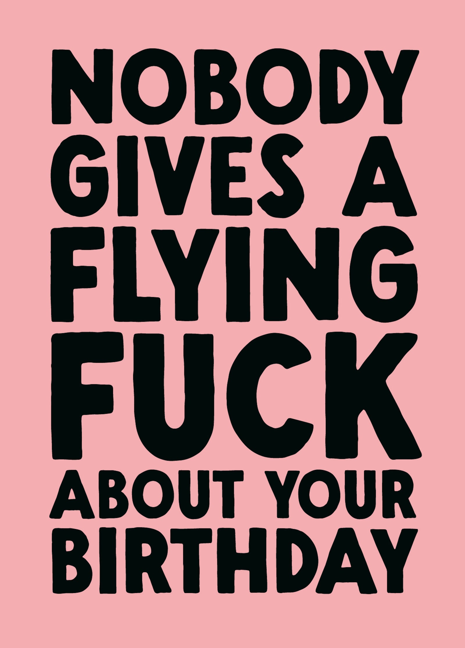 Rude Birthday Card - 'Flying Fuck'