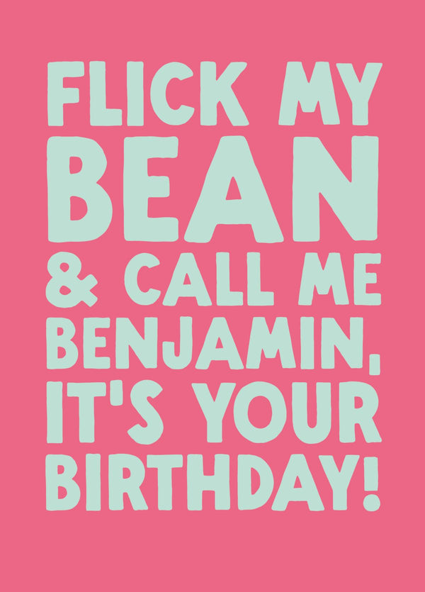 Funny Birthday Card - 'Benjamin'