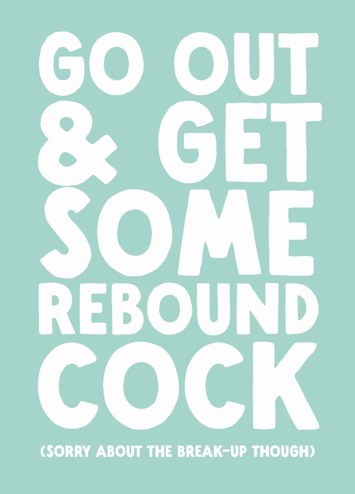 Funny Break-Up Card - 'Rebound'