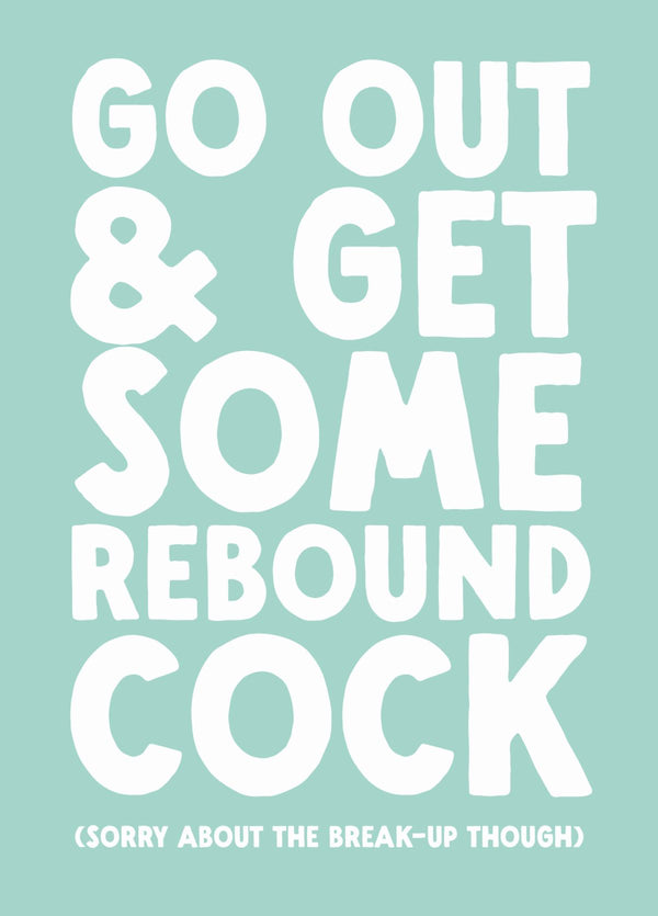 Funny Break-Up Card - 'Rebound'