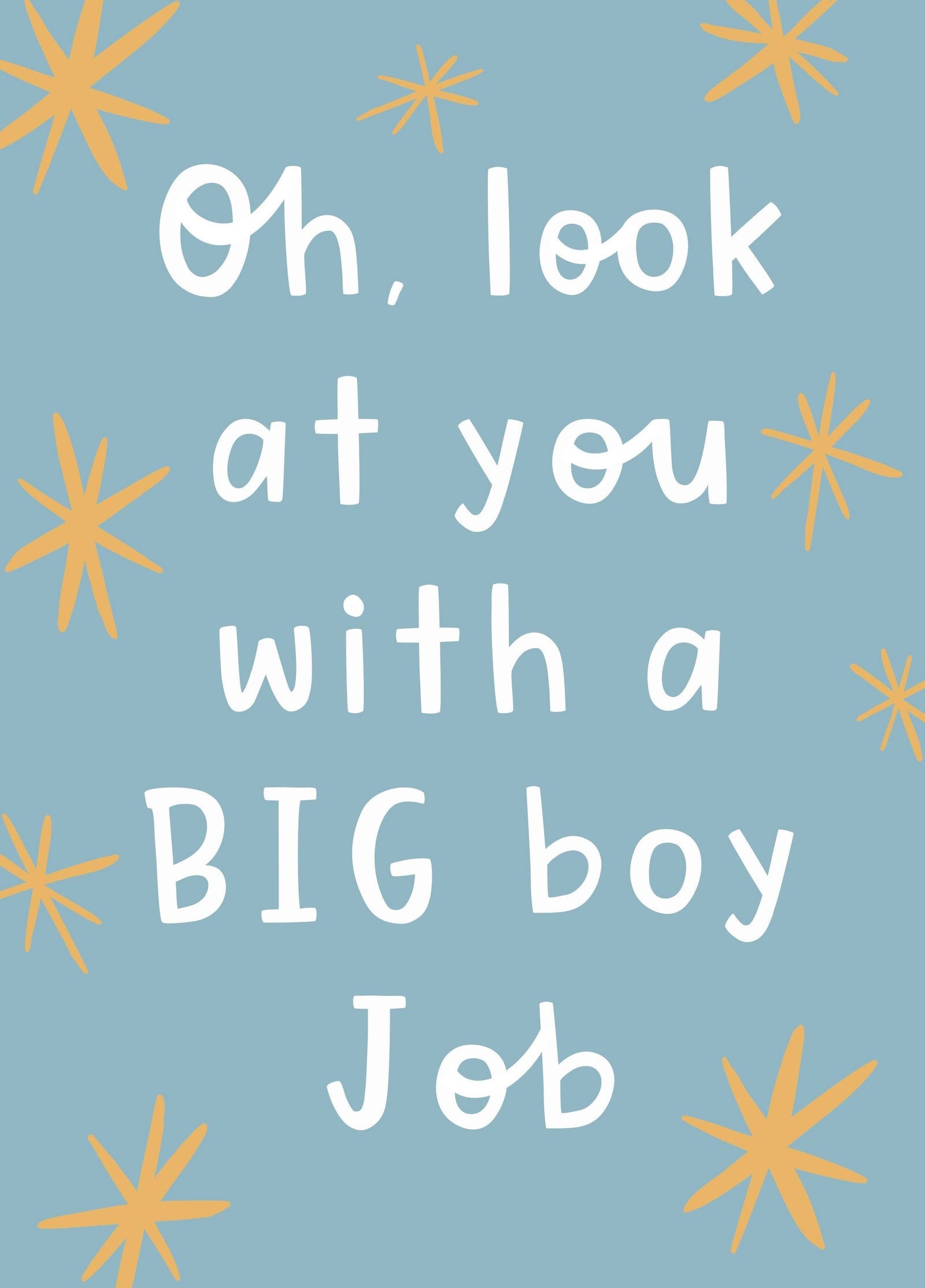 Big Boy New Job Card