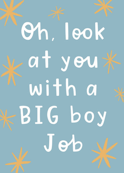 Big Boy New Job Card