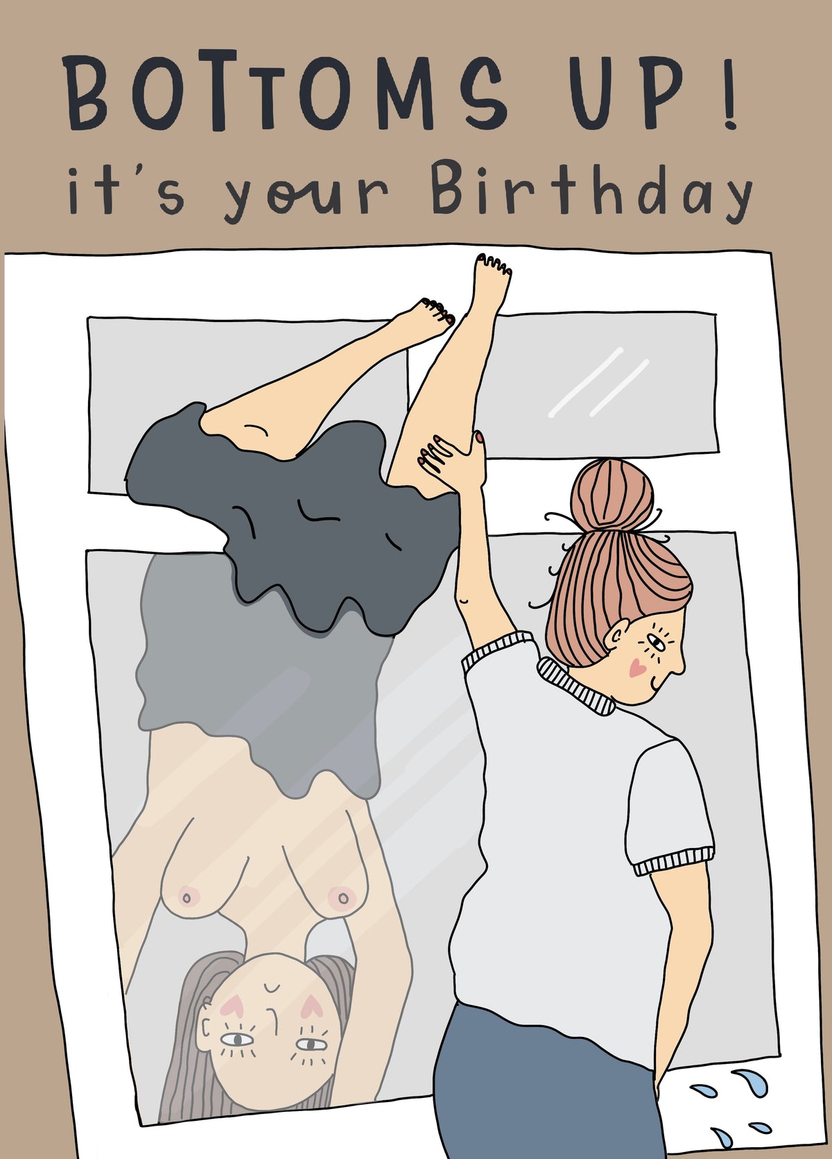 Bottoms Up Card