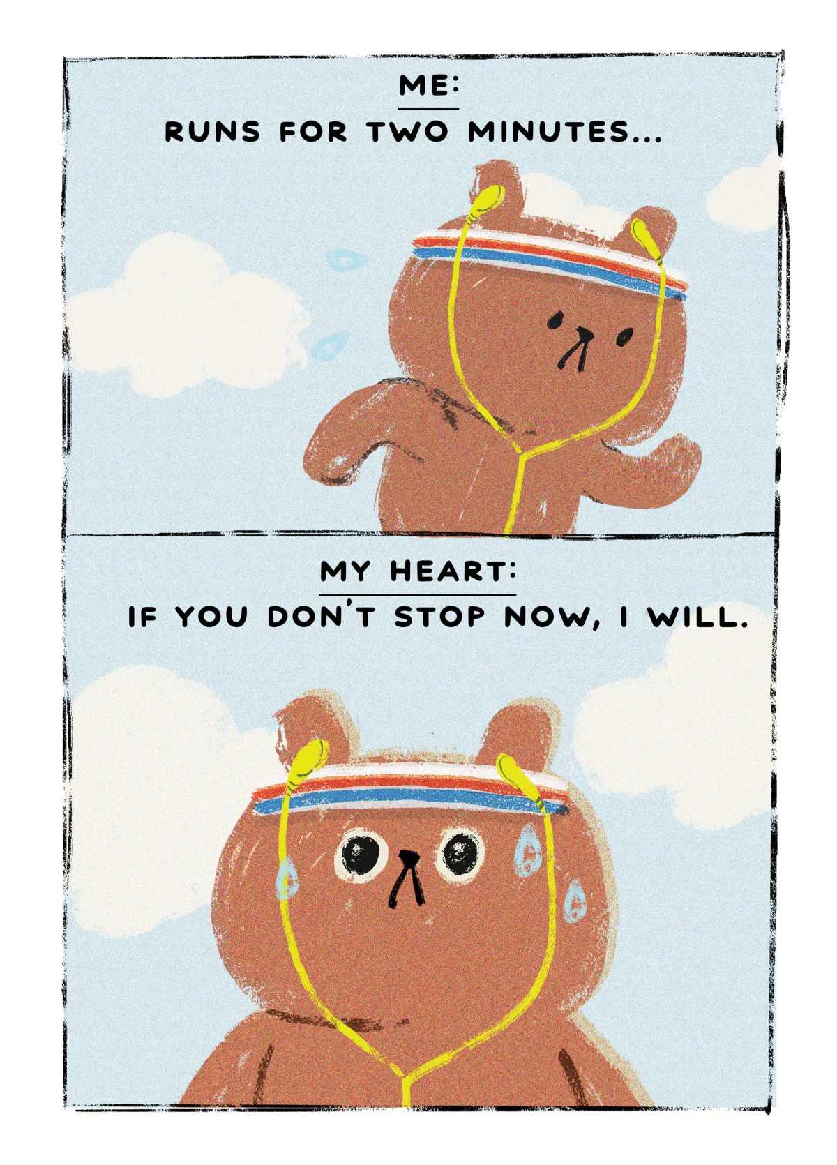 Stop Running Card