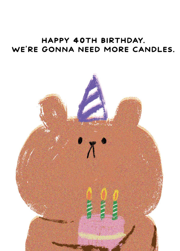 40 More Candles Card