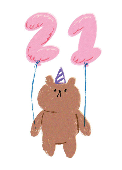 21 Bear Card