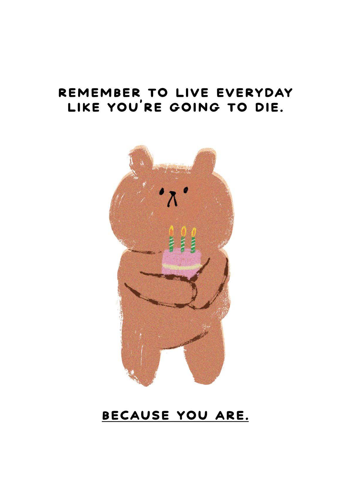 Going To Die Card