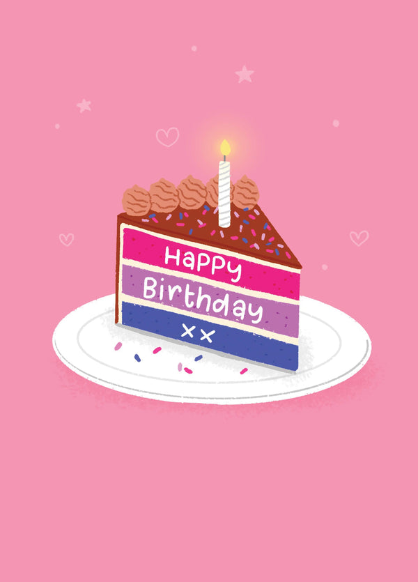 Happy Birthday - Bisexual Card