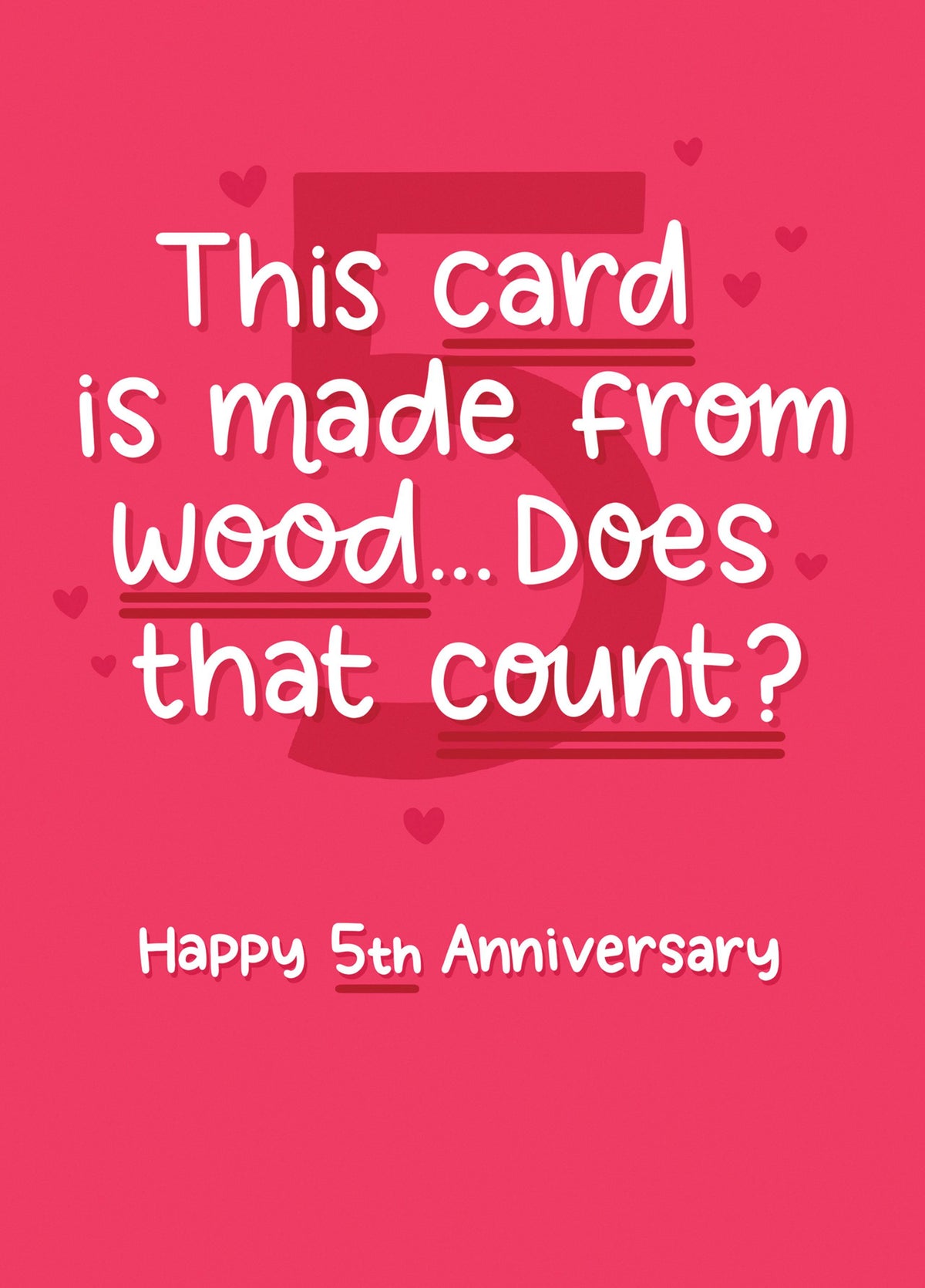 Made Of Wood Anniversary Card