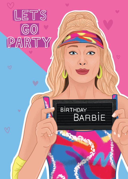 Birthday Barbie Card