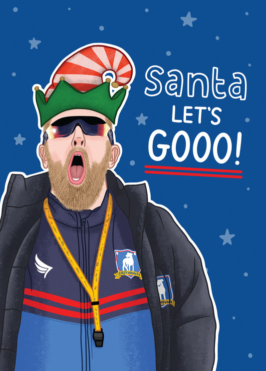 Santa Let's GOOO! Card