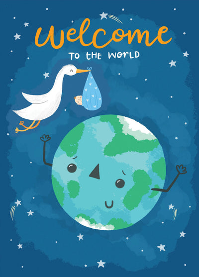 Welcome To The World - Boy Card