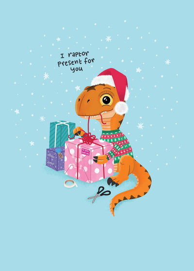 I Raptor Present For You Card