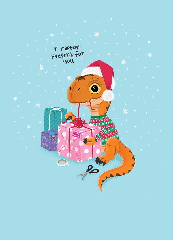 I Raptor Present For You Card