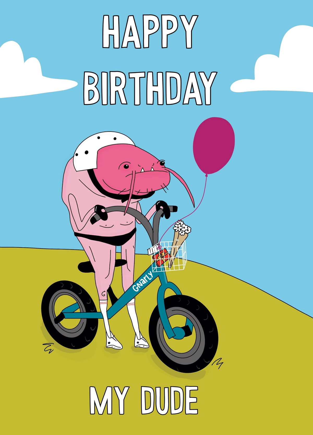 Funny Weird Prawn On A Bike