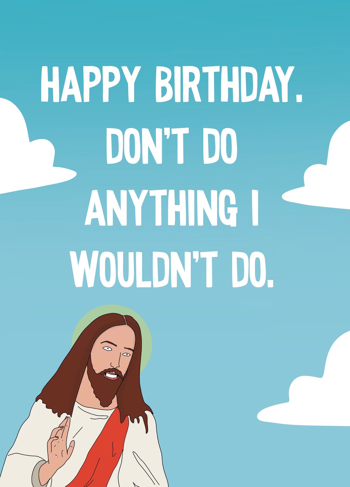 Funny Jesus Satire Card