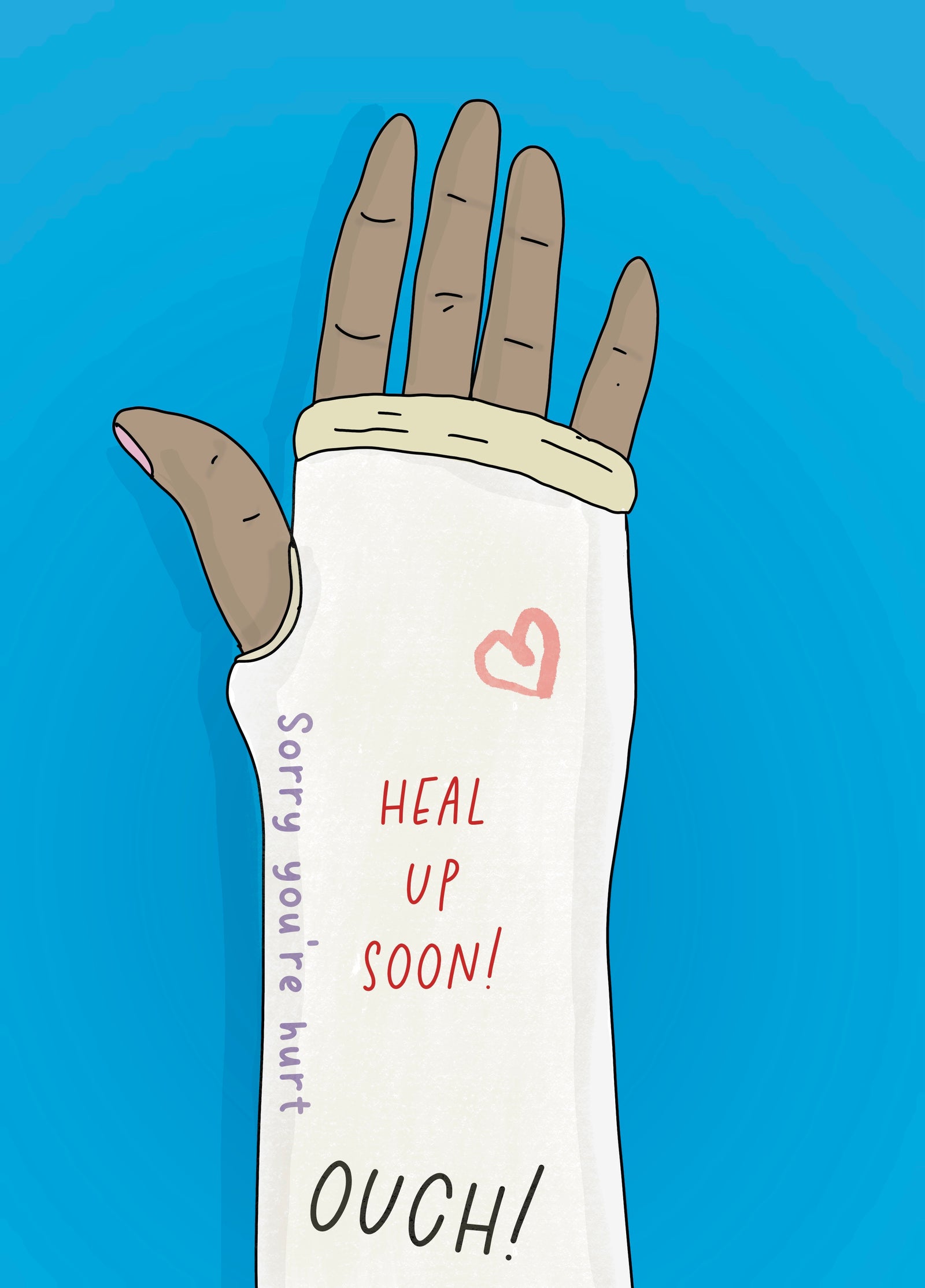 Broken Arm Get Well Card