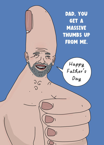Funny Father’s Day Thumbs Up Card