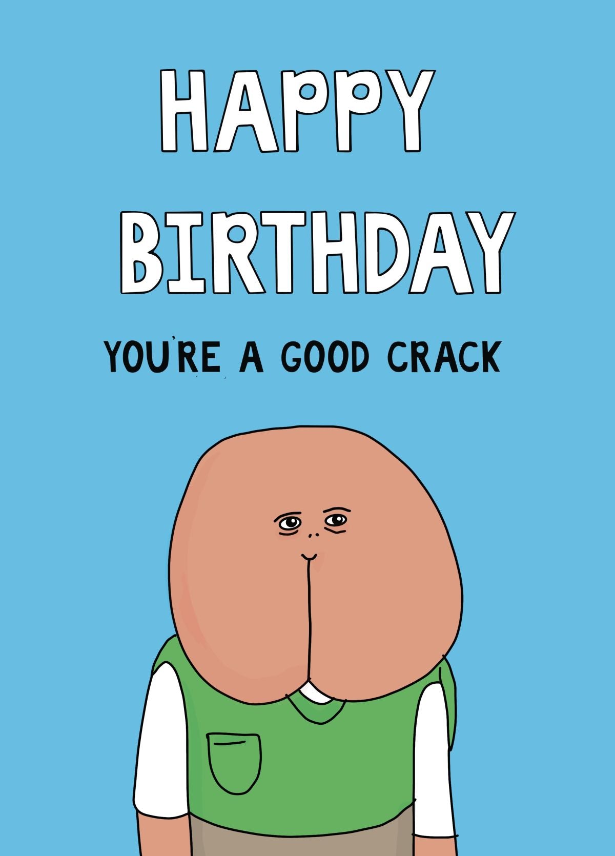Funny Butt Design Card