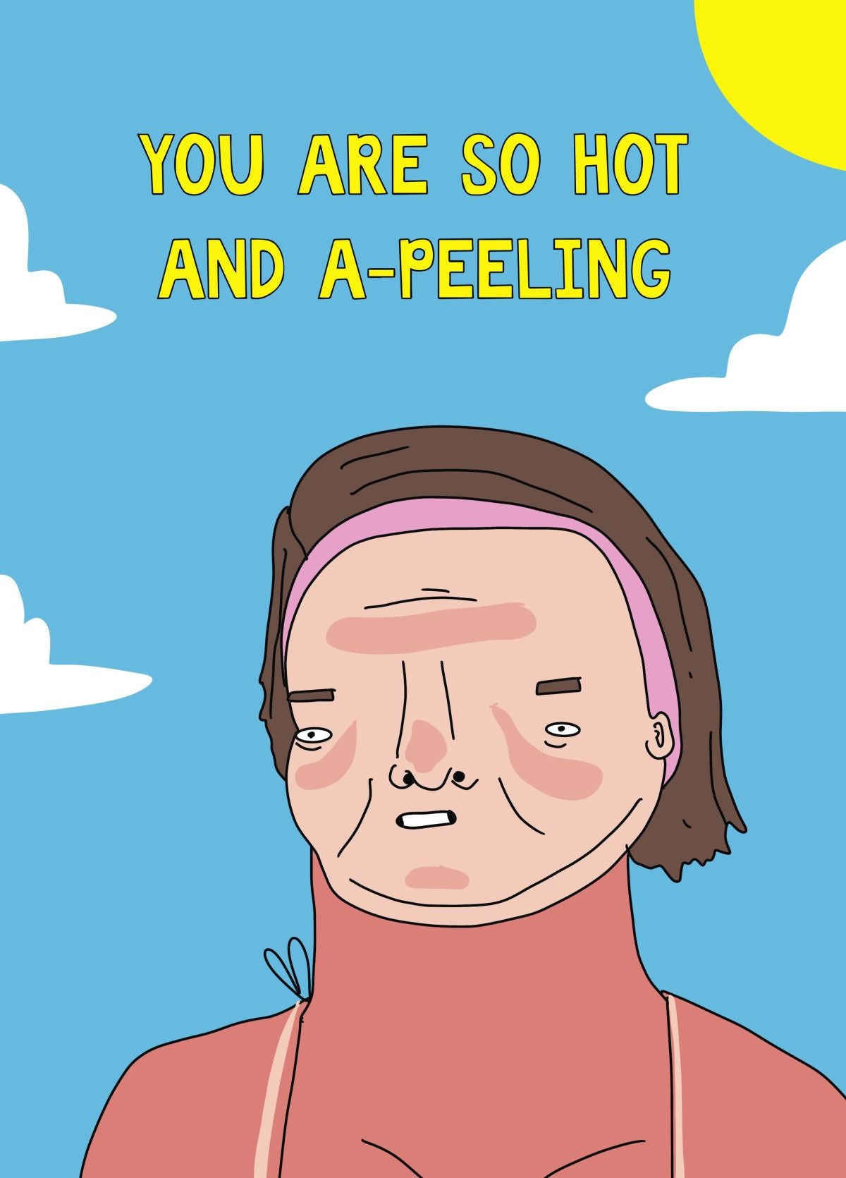 Sunburnt Heat Wave Funny Card