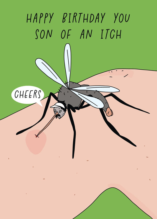 Funny Bug Bite Cartoon