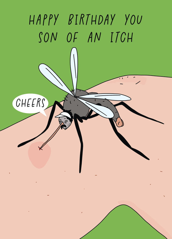 Funny Bug Bite Cartoon