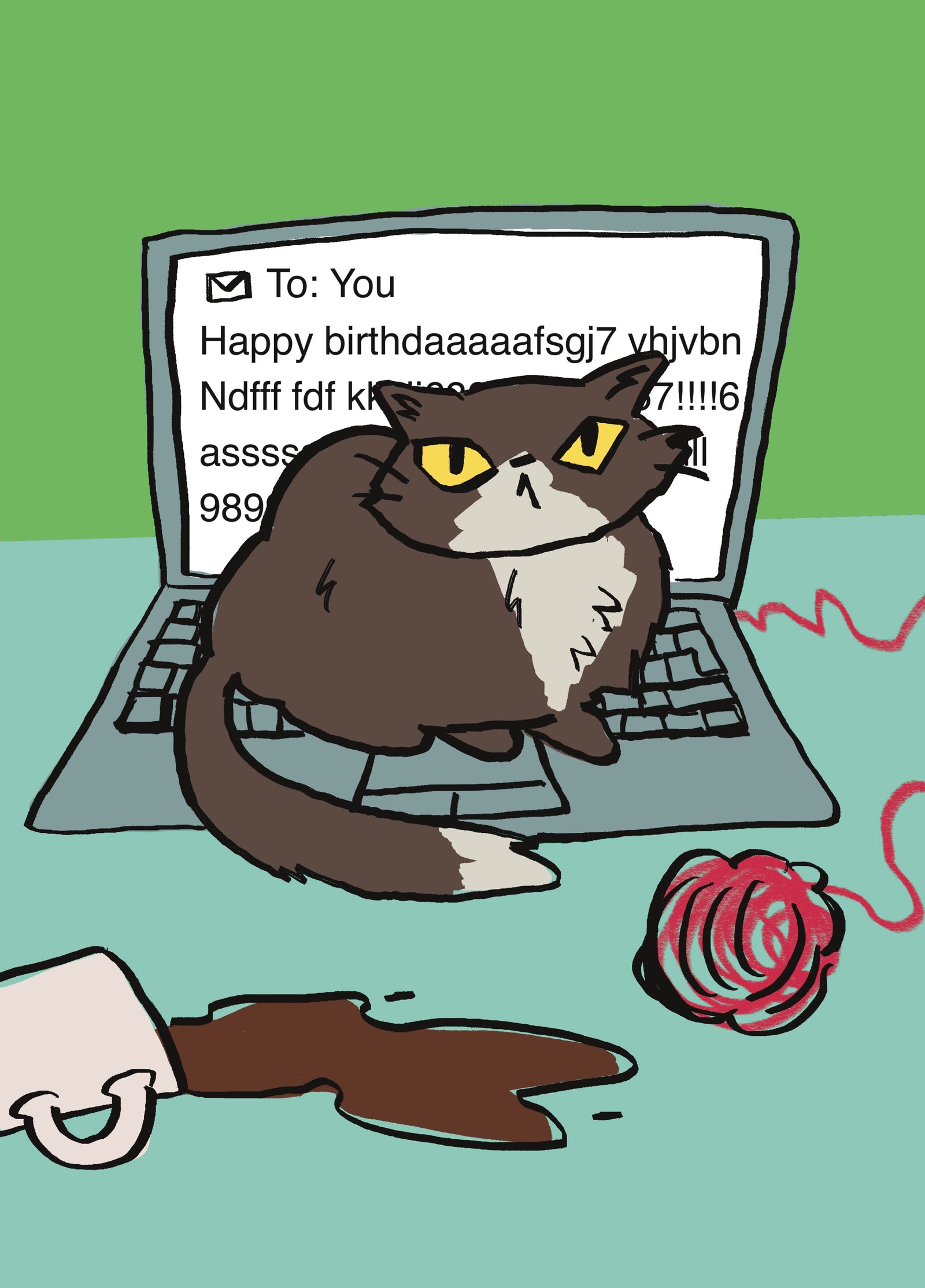 Laptop Cat