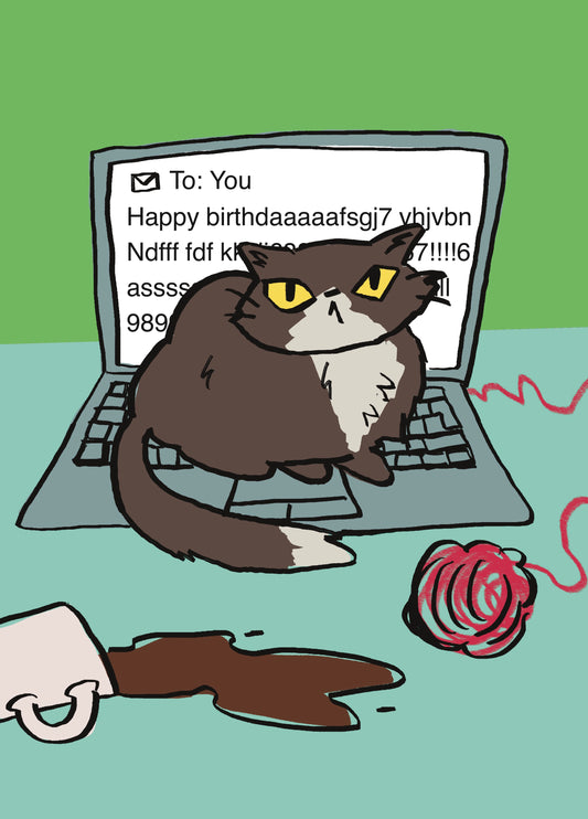 Laptop Cat