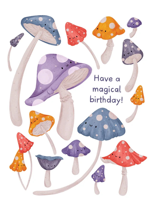 Magical Mushroom Birthday Card