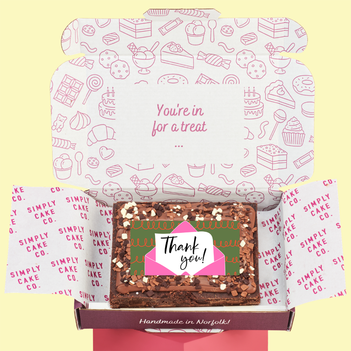 Thank You Brownie Slab
