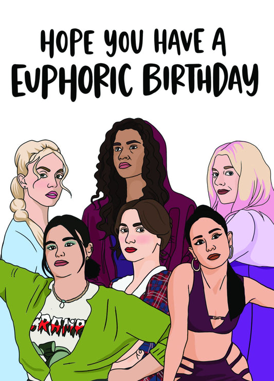 Euphoric Birthday Greeting Card