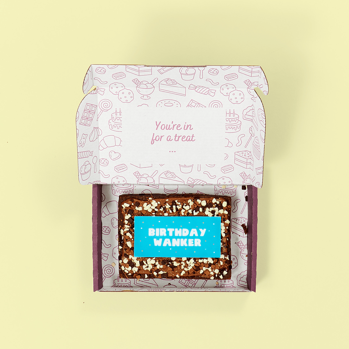 Birthday Wanker Brownie Slab