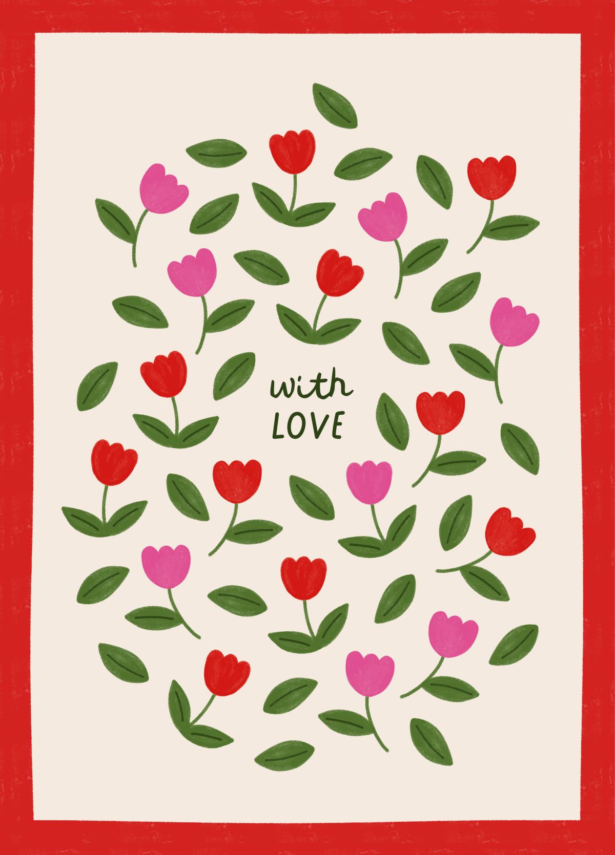 With Love | Floral Card