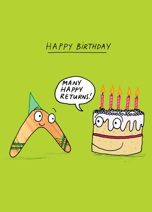 Many Happy Returns Card