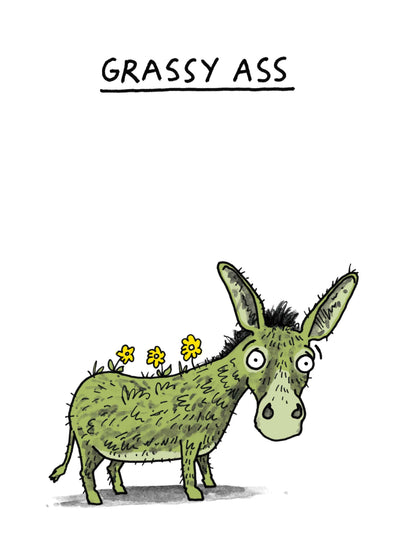 Grassy Ass Card